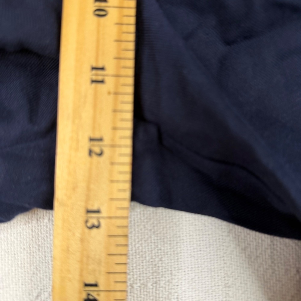 Banana Republic Mens Navy Blue Elastic Waist Relaxed Straight Crop Pants Large - Picture 3 of 8